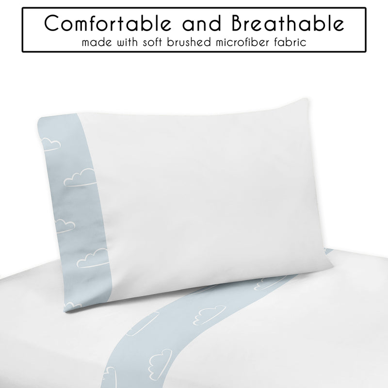 Airplane Green and Blue Collection Toddler Bedding
