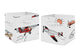 Airplane Red and Blue Collection Foldable Fabric Storage Bins
