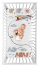 Airplane Red and Blue Collection Photo Op Crib Sheet