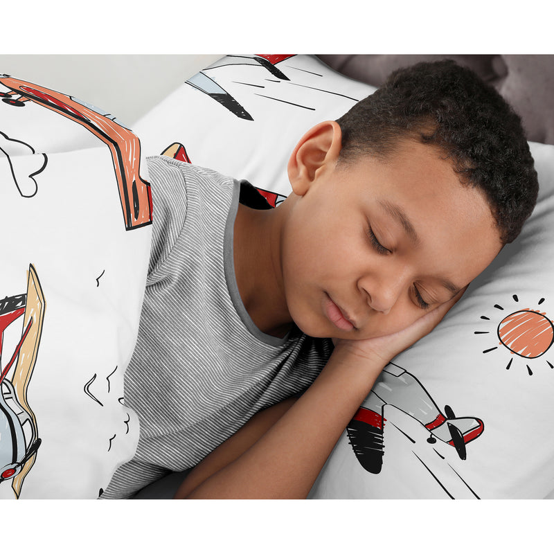 Airplane Red and Blue Collection Full/Queen Bedding