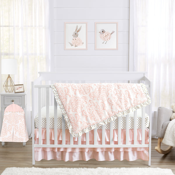 Amelia 4 Piece Bumperless Crib Bedding Collection