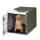 Woodland Arrow Green and White Dog Crate Kennel Cover 36in.