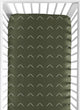 Woodland Arrow Green and White Crib Sheet