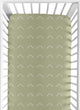 Woodland Arrow Sage and White  Crib Sheet