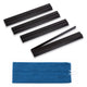 (20in.) Black Wooden Mahjong Racks with Pushers & Travel Bag - Set of 4