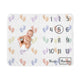 Baby Footprints Collection Monthly Milestone Baby Blanket