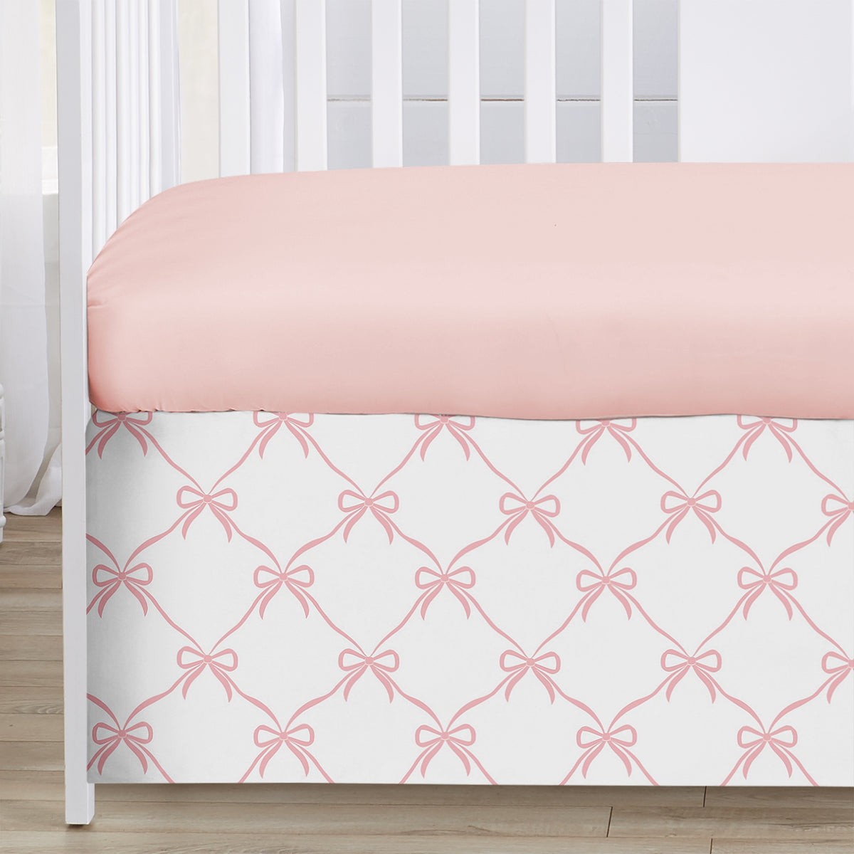 Ballerina and Ballet Bows Collection 3 Piece Crib Bedding