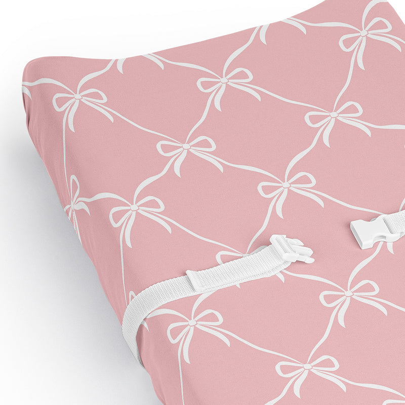 Ballerina and Ballet Bows Collection Changing Pad Cover Sheet