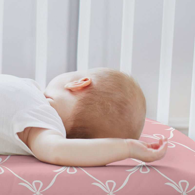 Ballerina and Ballet Bows Collection 2 Pack Baby Bassinet Fitted Sheets