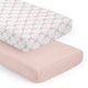 Ballerina and Ballet Bows Collection 2 Pack Crib Sheets - Bow Print