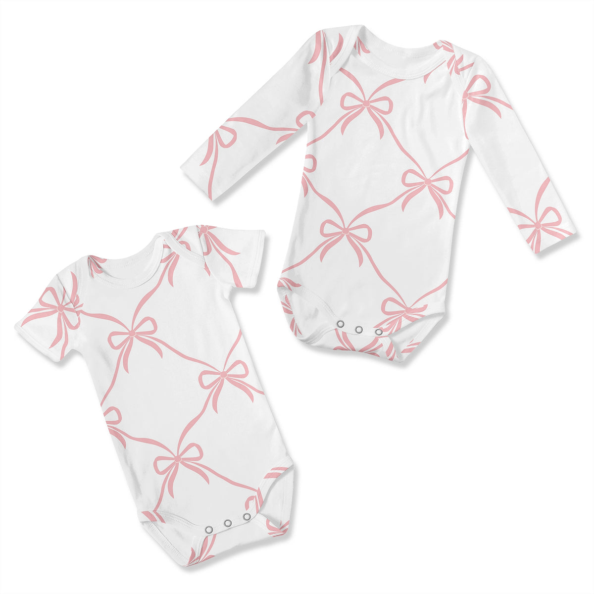 Ballerina and Ballet Bows Collection 6-12M Baby Clothes Bodysuits - 2 Pack Set