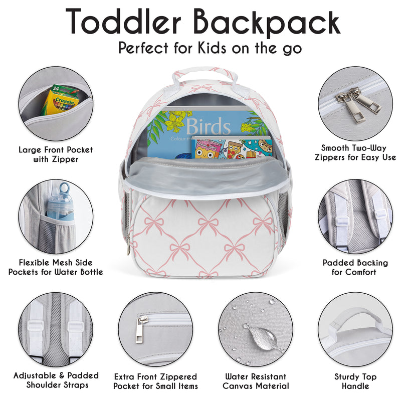 Ballerina and Ballet Bows Collection Small Toddler Backpack
