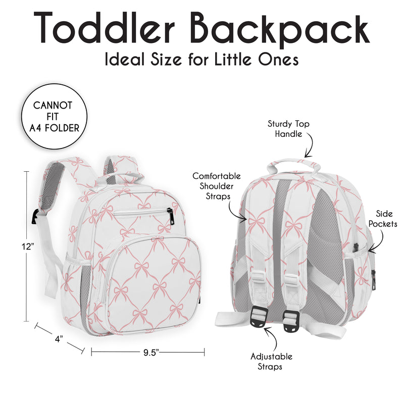 Ballerina and Ballet Bows Collection Small Toddler Backpack