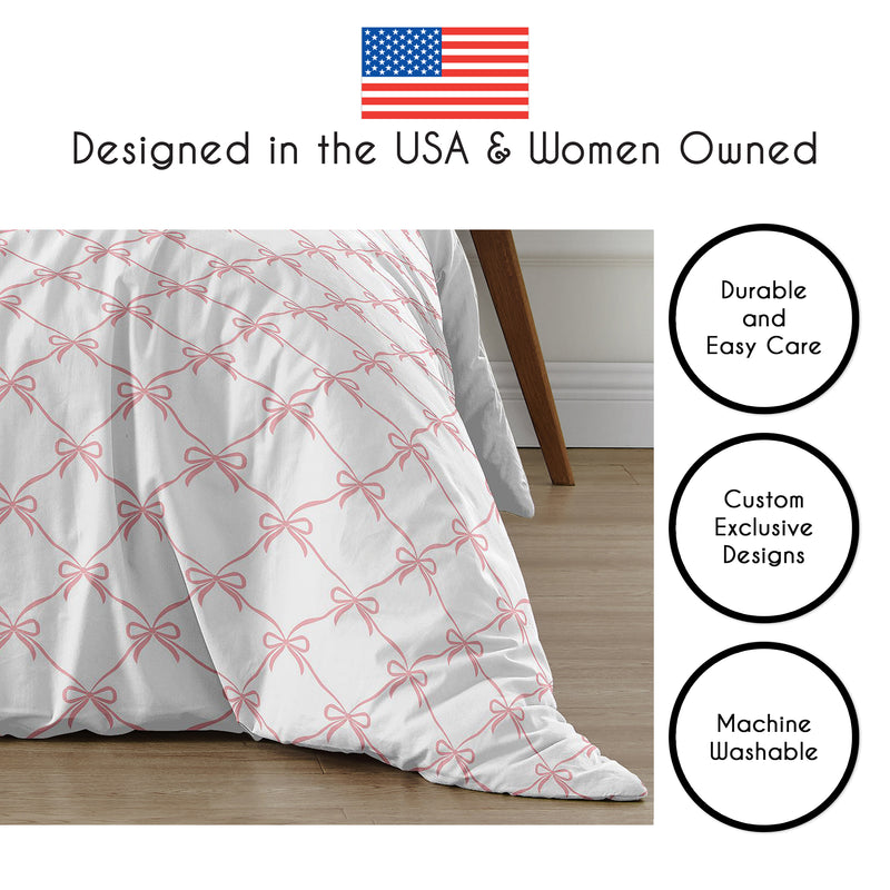 Ballerina and Ballet Bows Collection Full/Queen Bedding