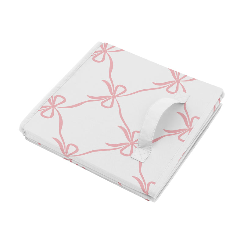 Ballerina and Ballet Bows Collection Foldable Fabric Storage Bins