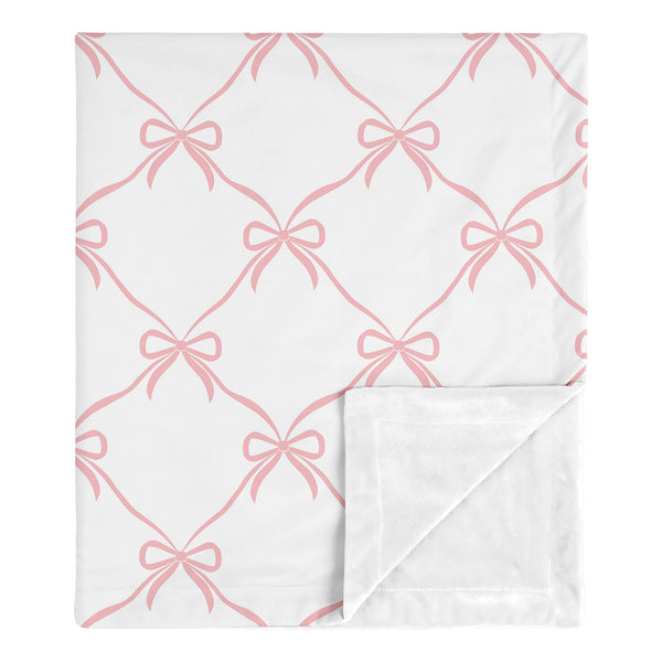 Ballerina and Ballet Bows Collection Baby Blanket