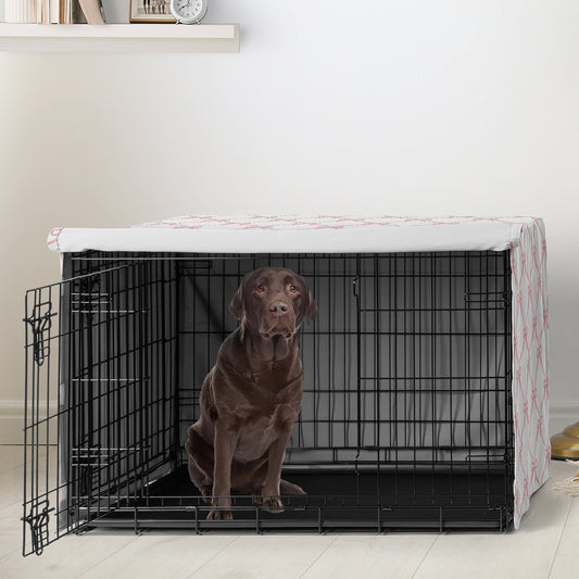 Ballerina and Ballet Bows Collection Dog Crate Kennel Cover 42in.