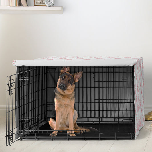 Ballerina and Ballet Bows Collection Dog Crate Kennel Cover 48in.