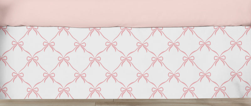 Ballerina and Ballet Bows Collection Crib Bed Skirt