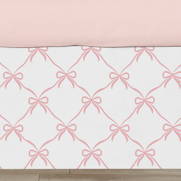Ballerina and Ballet Bows Collection Crib Bed Skirt
