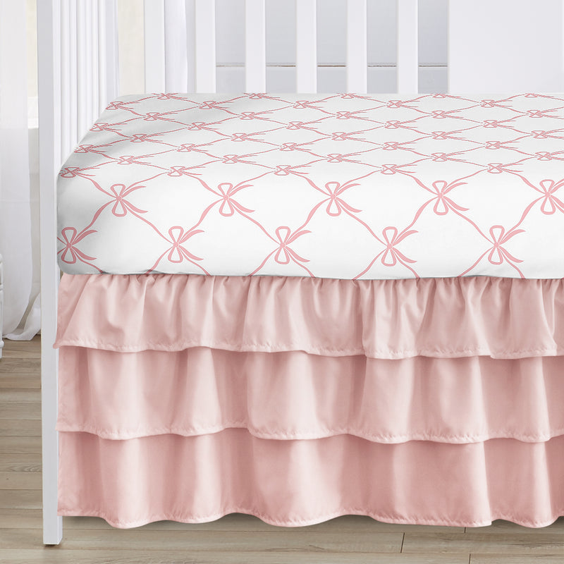 Ballerina and Ballet Bows Collection 4 Piece Crib Bedding