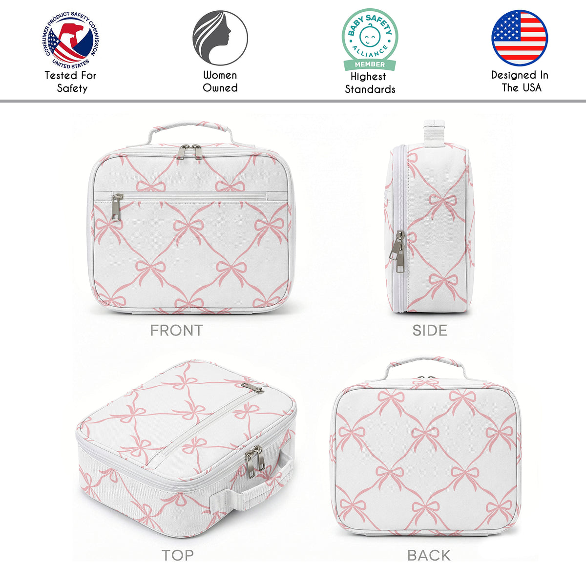Ballerina and Ballet Bows Collection Small Kids Lunch Box