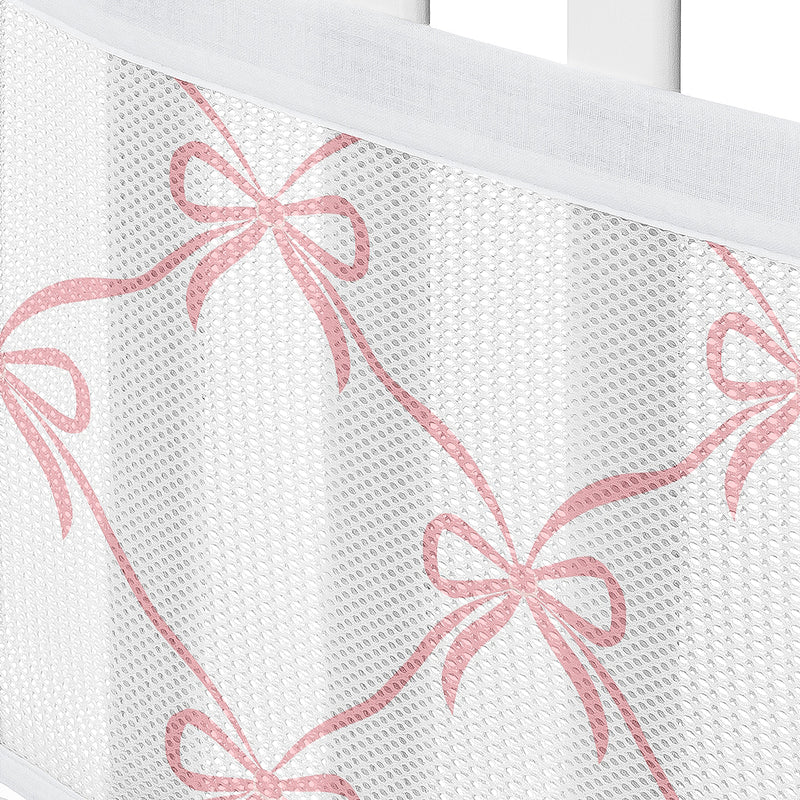 Ballerina and Ballet Bows Collection Sweet Jojo Designs + BreathableBaby Breathable Mesh Crib Liner