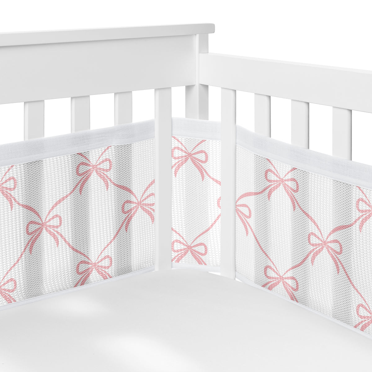 Ballerina and Ballet Bows Collection Sweet Jojo Designs + BreathableBaby Breathable Mesh Crib Liner