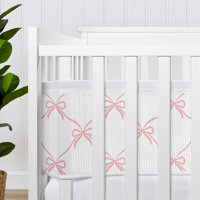 Ballerina and Ballet Bows Collection Sweet Jojo Designs + BreathableBaby Breathable Mesh Crib Liner