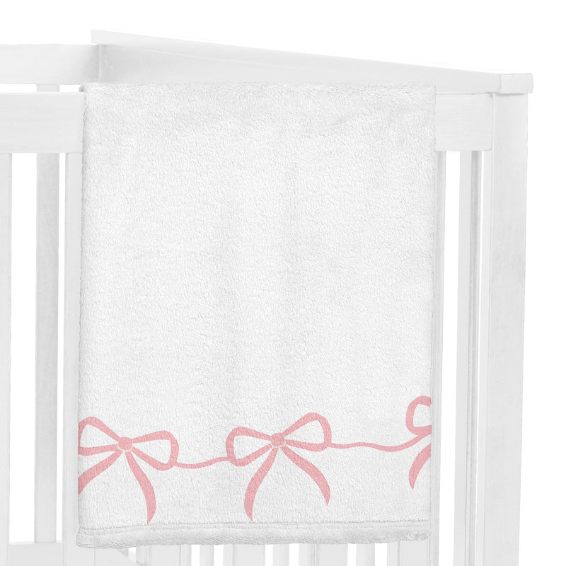 Ballerina and Ballet Bows Collection Monthly Milestone Baby Blanket
