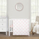 Ballerina and Ballet Bows Collection 3 Piece Mini Crib Bedding Set