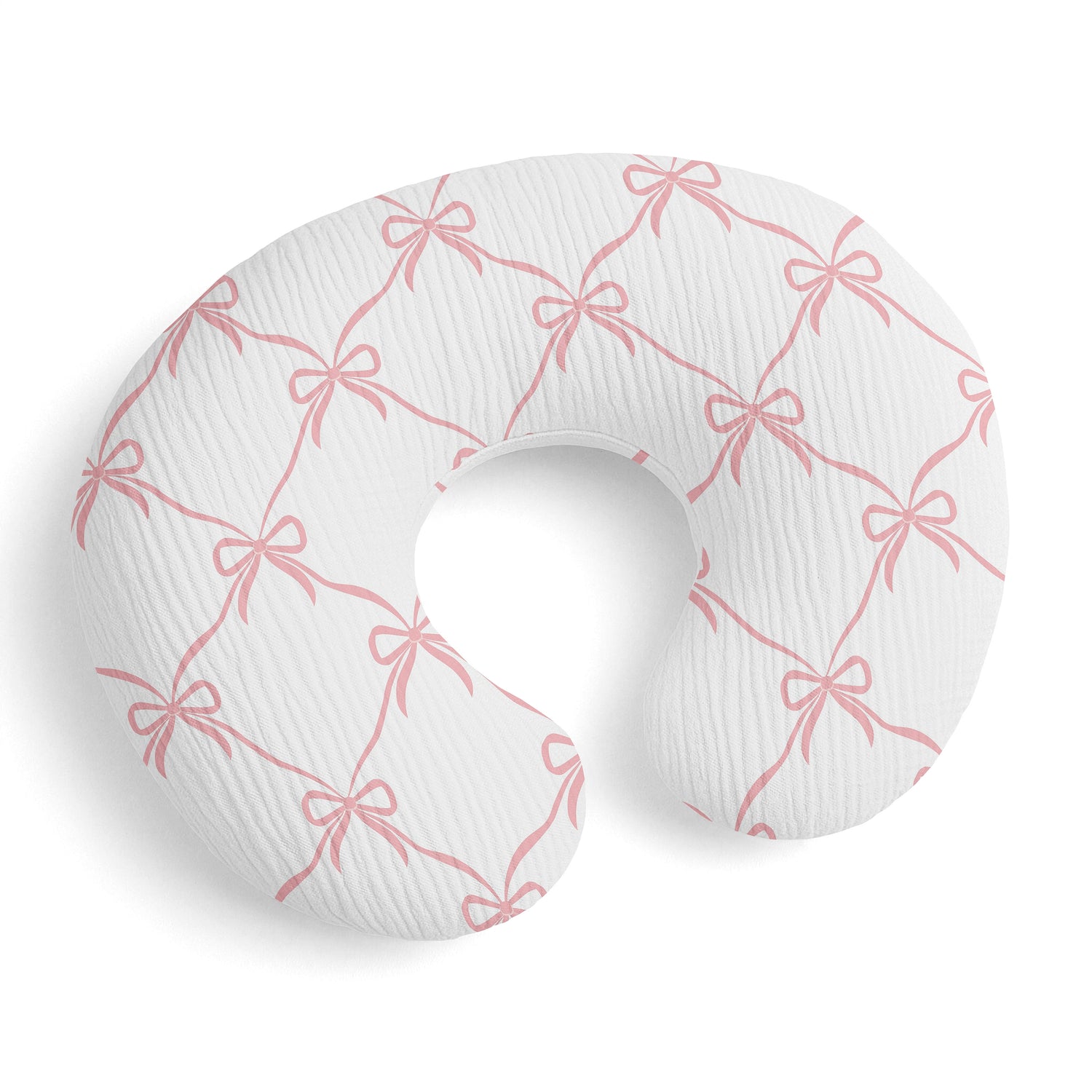 Ballerina and Ballet Bows Collection 100% Cotton Muslin Nursing Breastfeeding Pillow Cover Case (Pillow Not Included)