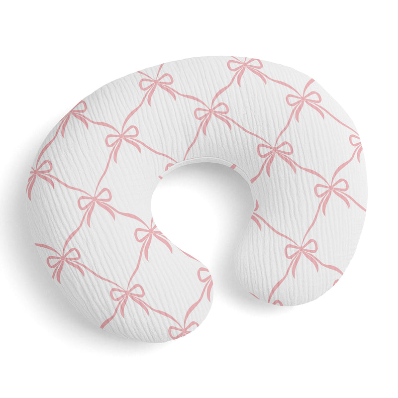 Ballerina and Ballet Bows Collection 100% Cotton Muslin Nursing Breastfeeding Pillow Cover Case (Pillow Not Included)