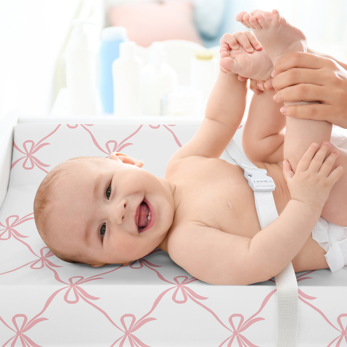 Ballerina and Ballet Bows Collection Changing Pad Cover Sheet