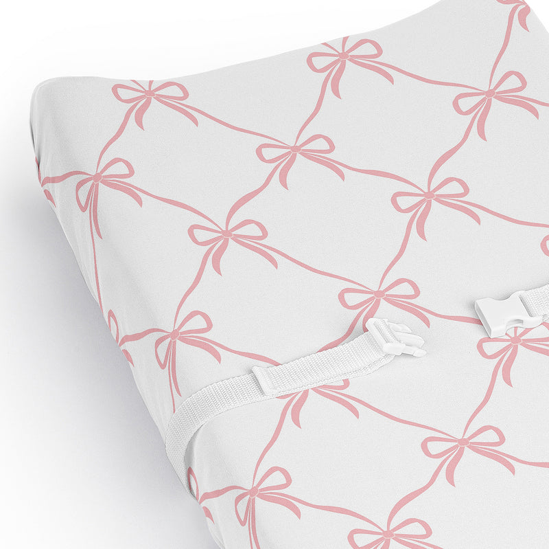 Ballerina and Ballet Bows Collection Changing Pad Cover Sheet