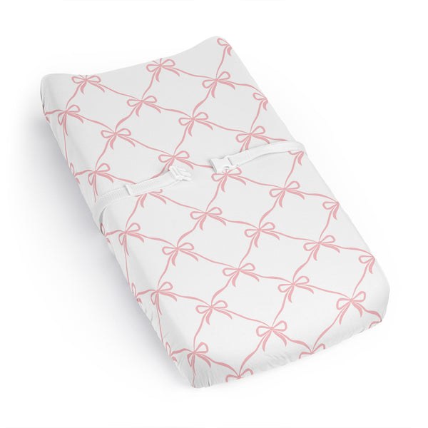 Ballerina and Ballet Bows Collection Changing Pad Cover Sheet
