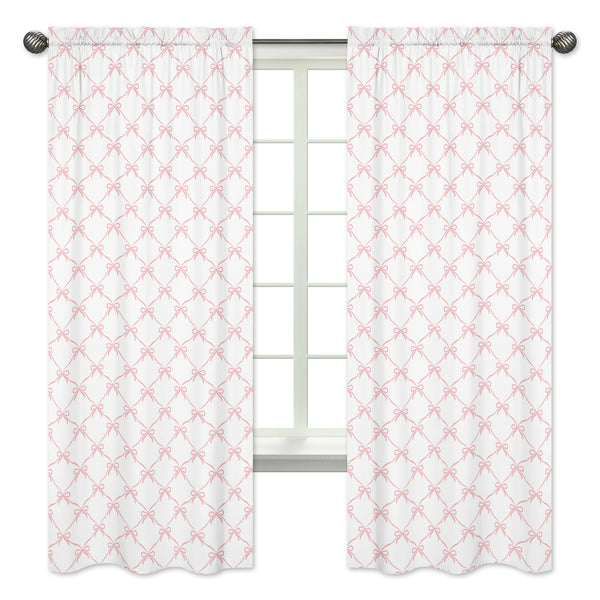 Ballerina and Ballet Bows Collection Window Panels - Set of 2