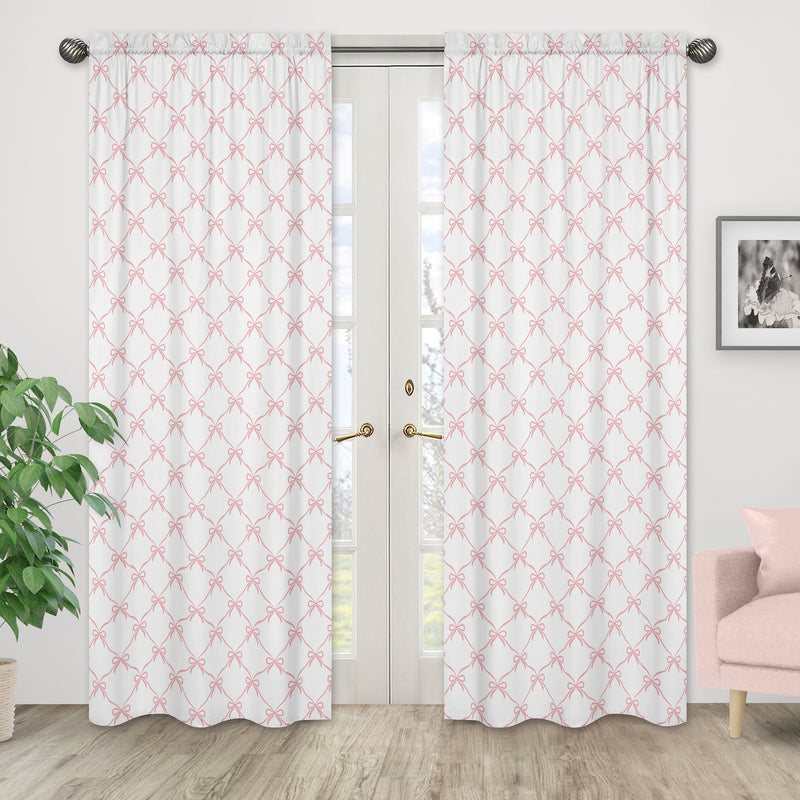 Ballerina and Ballet Bows Collection Window Panels - Set of 2