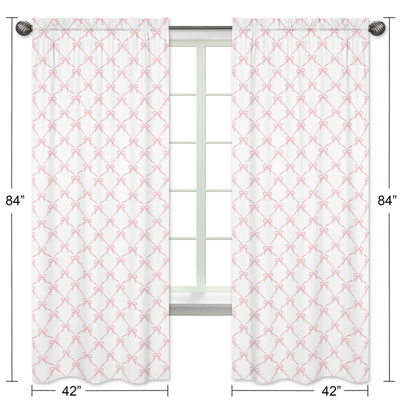 Ballerina and Ballet Bows Collection Window Panels - Set of 2