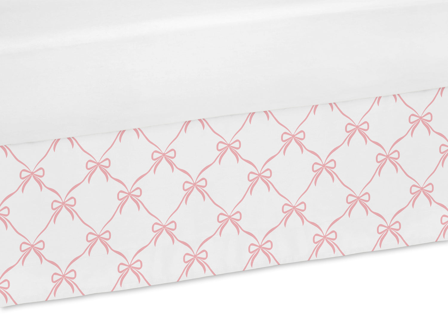 Ballerina and Ballet Bows Collection Queen Bed Skirt
