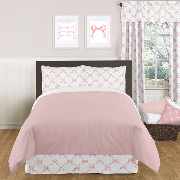 Ballerina and Ballet Bows Collection Queen Bed Skirt alternate view