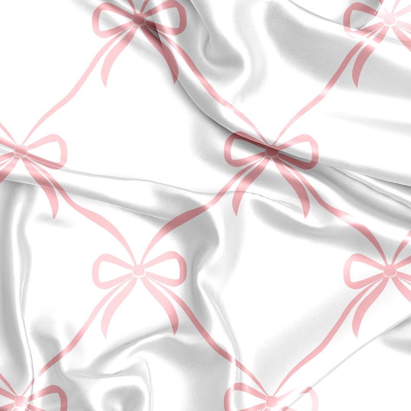 Ballerina and Ballet Bows Collection Satin Fitted Crib Sheet