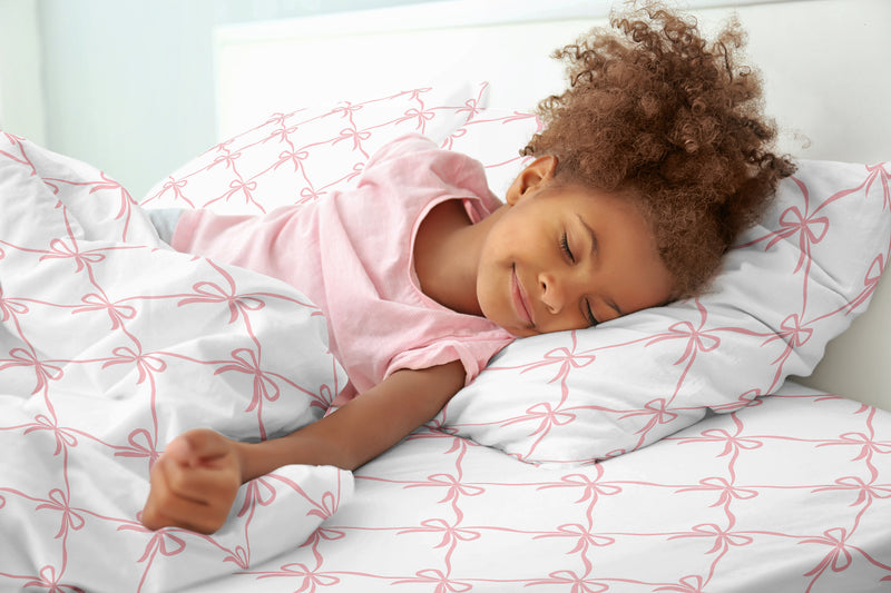 Ballerina and Ballet Bows Collection Queen Sheet Set