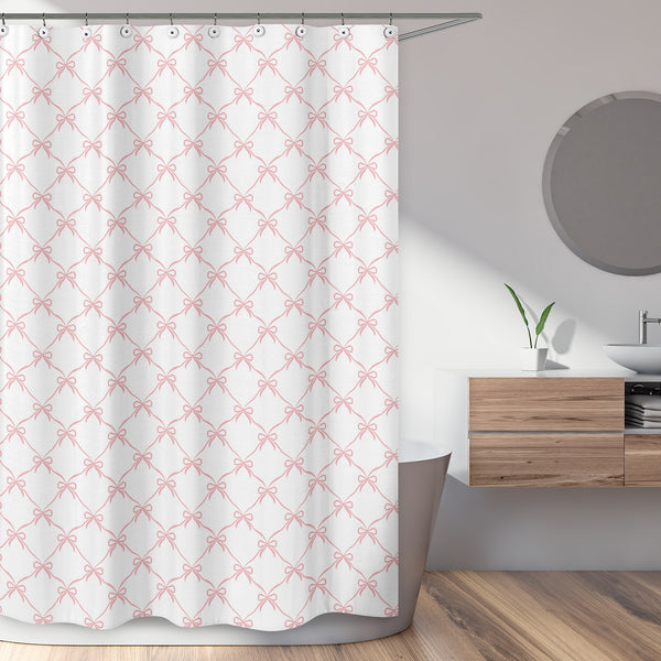 Ballerina and Ballet Bows Collection Shower Curtain alternate view
