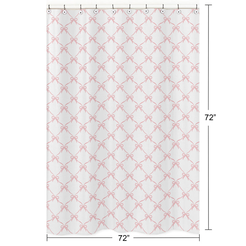 Ballerina and Ballet Bows Collection Shower Curtain