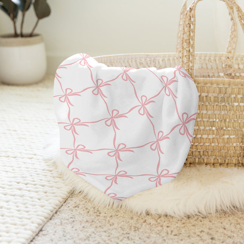 Ballerina and Ballet Bows Collection Baby Swaddle Blanket