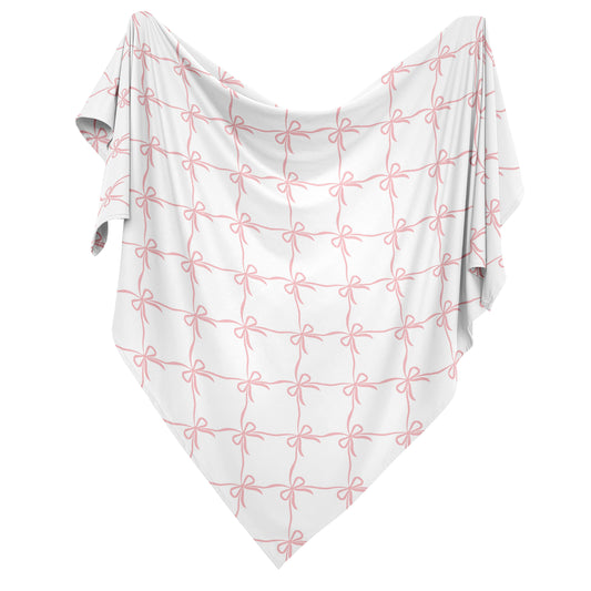 Ballerina and Ballet Bows Collection Baby Swaddle Blanket