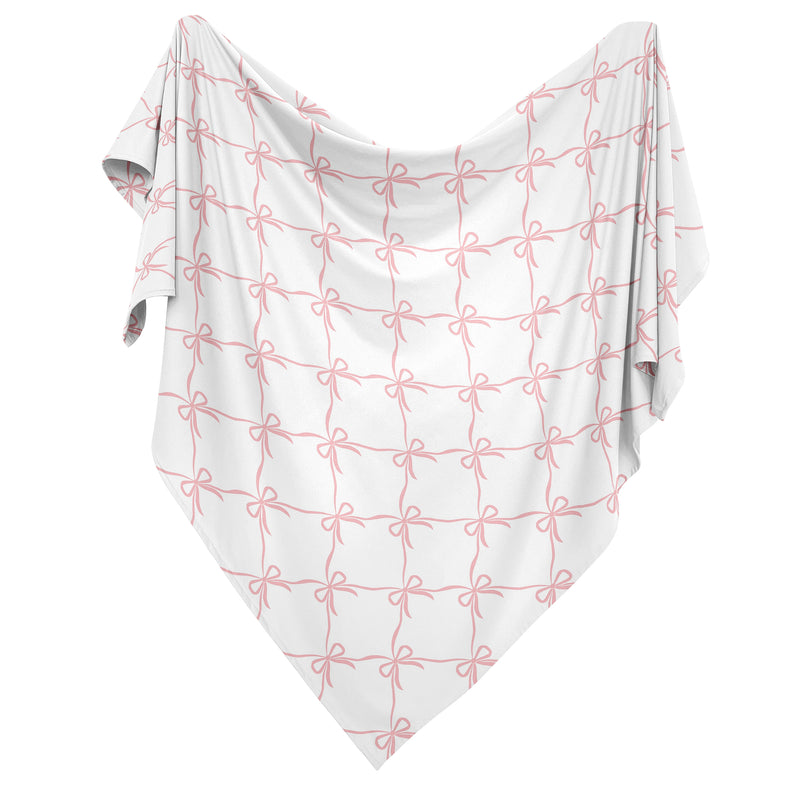 Ballerina and Ballet Bows Collection Baby Swaddle Blanket