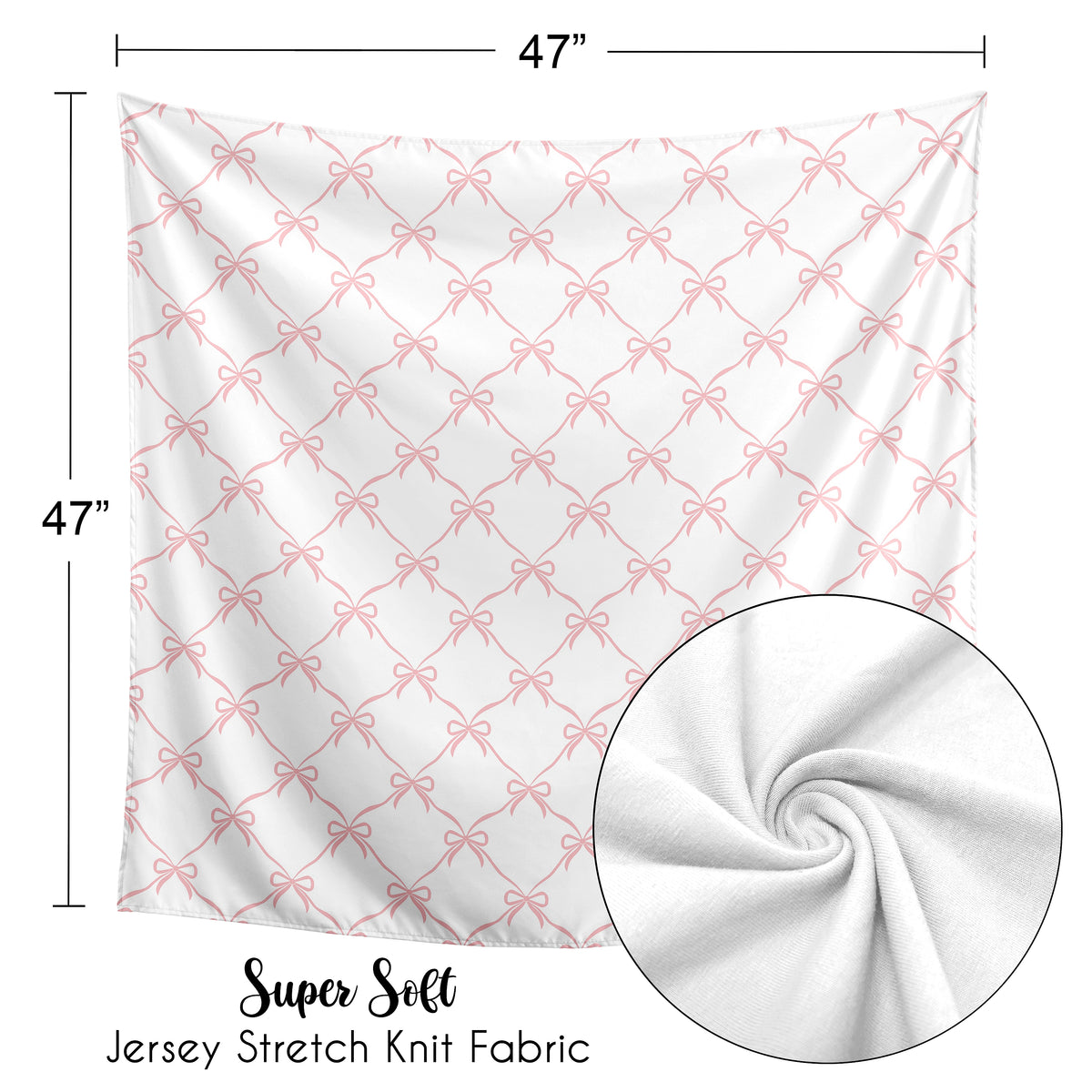 Ballerina and Ballet Bows Collection Baby Swaddle Blanket