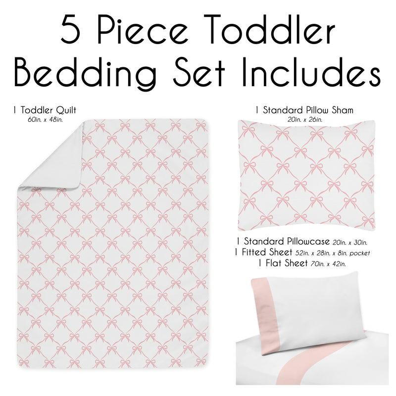 Ballerina and Ballet Bows Collection Toddler Bedding